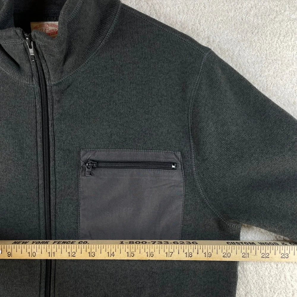 j crew the sporting life sweater knit fleece zip jacket M SLIM heritage gorpcore